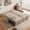 Flannel Light Brown, variant on 77.2'' Sleeper Sofa Bed Full Size, Flannel Pull Out Couch, 3In1 Convertible Futon Couches, Pre-installed, Modern Loveseat, USB, Side Pocket, for Small Space, Living Room, Apartment, Dark Gray