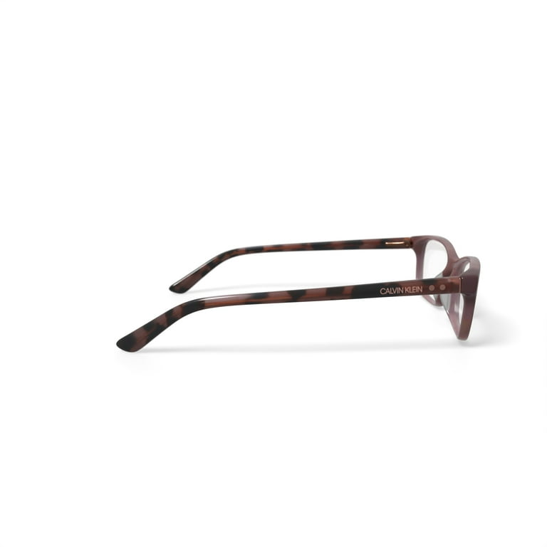 Calvin Klein Women's Rectangular Eyeglasses, CK19518G, Milky Taupe,  50-17-140, with Case