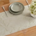 thumbnail image 3 of WARM HOME DESIGNS Silver Printed Foil Velvet 72 Inch Table Runner. ITR Silver 72, 3 of 4