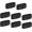 Black, variant on Nylon Belt Keepers, Double Snaps Belt Keepers Nylon Webbing Loop Holder with Double Snaps for Belt Duty Belt Security Fixing,Suitable for outdoor sports(8PCS)