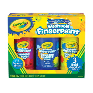 Crayola Washable Finger Paints (6 Count) Toddler Paint Supplies
