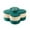 Double Green, variant on Storage Tray Organizer Food Storage Case Decoration Snack Dessert Display Snack Nut Box for Home Desktop Countertop , Double Red