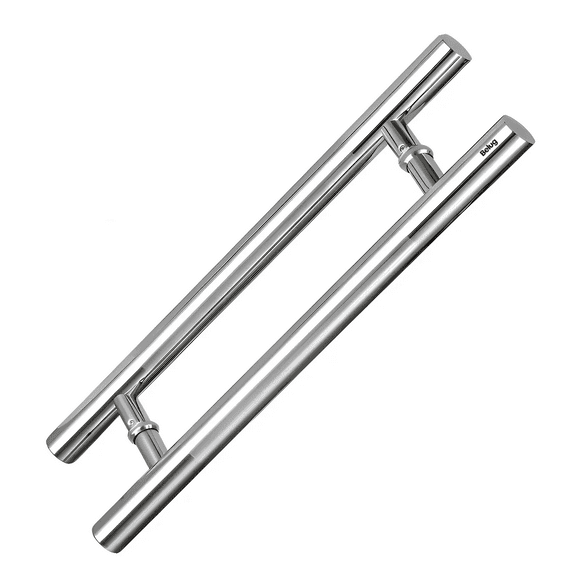 Jaladera Tipo H Y Jaladeras De Acero Inoxidable 100cm Belug, Plateada