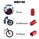 thumbnail image 2 of 2uds Neumático Vástago Válvula Tapas Válvula Cubiertas Universales para Coches Bicicletas rojo Unique Bargains tapas de vástago de válvula automotriz, 2 of 6