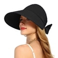 thumbnail image 2 of Delayuji Womens Visor hat Wide Brim Foldable Packable Adjustable Summer UV Protection Lightweight Breathable Fishing Hat Safari Hat Portable Outdoor Hat, 2 of 6