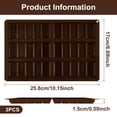 thumbnail image 4 of NUAHRHY Reusable Chocolate Bar Mold Candy Bars Making Kit Heat-Resistant Silicone Chocolate Mold for Handmade Gift, 4 of 8