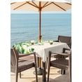 thumbnail image 2 of Country Leaves Outdoor Tablecloth - 60x60 Inch Square Dining Table Cover, Spring Green Leaf Branches Vine Botanical Waterproof Outdoor Table Cloth with Umbrella Hole & Zipper for Picnic/Patio/Party, 2 of 7