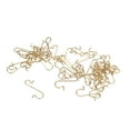 thumbnail image 1 of 50Pcs S Hooks Novel Shape 3 Colors Sufficient Quantity Wear Resistant Multi Functional S Hooks for Decoration DIYGold, 1 of 10