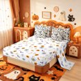 thumbnail image 3 of Manfei Cartoon Halloween 7-Piece Twin Bedding,Spooky Bat Pattern Bedding Comforter Set,Halloween Reversible, 3 of 7