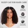 thumbnail image 2 of Gorro de pelo Fittia Satin para dormir, antideslizante, gris claro, 2 of 7