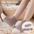 thumbnail image 3 of COOPLUS 6 Pairs Womens Fuzzy Socks with Grips Winter Warm Soft Fluffy Indoor Slipper Socks for Women, 3 of 7