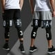thumbnail image 2 of Pantalones de chándal de compresión para hombre, mallas para correr, gimnasio, baloncesto, fútbol, pantalones cortos, pantalones ajustados para Fitness, conjunto de ropa deportiva al aire libre qym unisex, 2 of 2