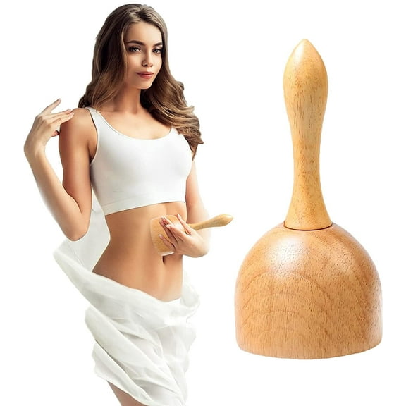 NOGIS Handhleld Wooden Massage Cup Wood Therapy Massage Tool Body Sculpting Tools for Maderoterapia,Lympahtic Drainage,Anti-Cellulite,Muscle Pain Relief