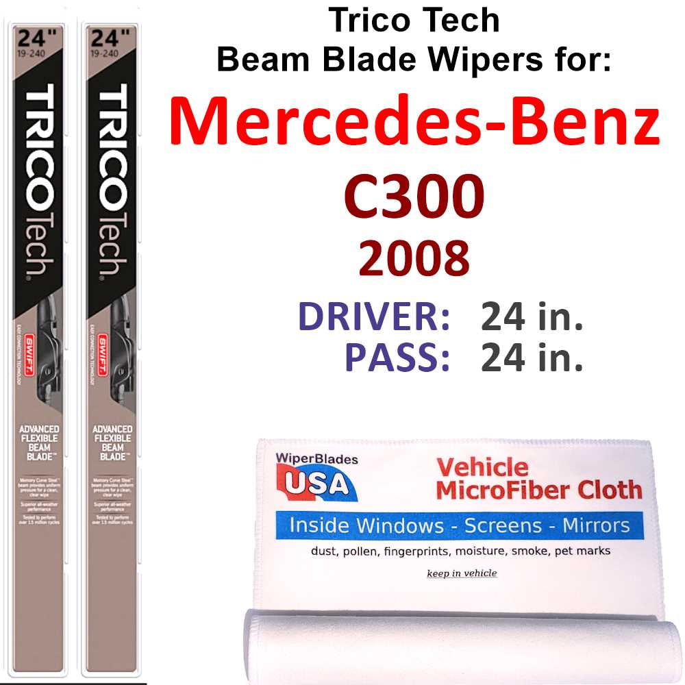 2008 MercedesBenz C300 Beam Blade Wipers (Set of 2)