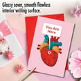 thumbnail image 5 of 1 Funny Valentine's Day Card with Envelope - Heart Map C3186VDG, 5 of 6