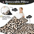 thumbnail image 3 of Beige and Black Of Leopard Print Toddler Nap Mats for Kids Preschool,Sleeping Mat Bag or Kids,Toddler Sleeping Bag,Toddler Nap Mat or Daycare, 3 of 6