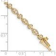 thumbnail image 3 of 14K Yellow Gold Diamond Bracelet (Width 4) (Length 7) - Jbsp, 3 of 5