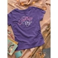 thumbnail image 3 of Mother's Day Pink White Text Shaped T-Shirt Women -Image by Shutterstock, Female Small, 3 of 4