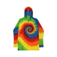 thumbnail image 2 of Colortone Tie-Dye Multicolor Long Sleeve Hoodies Adult Men Unisex, 2 of 4
