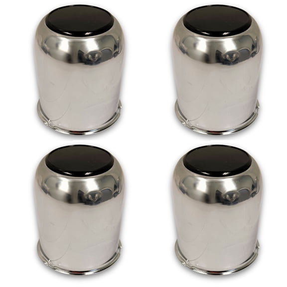 Southwest Wheel 4-Pack 3.19" Chrome Closed Trailer Center Caps