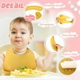 thumbnail image 3 of Lsupdaol Silicone Bibs Waterproof Silicone Baby Bibs Soft Adjustable Baby Feeding Unisex Kid Eating Supplies, 3 of 14