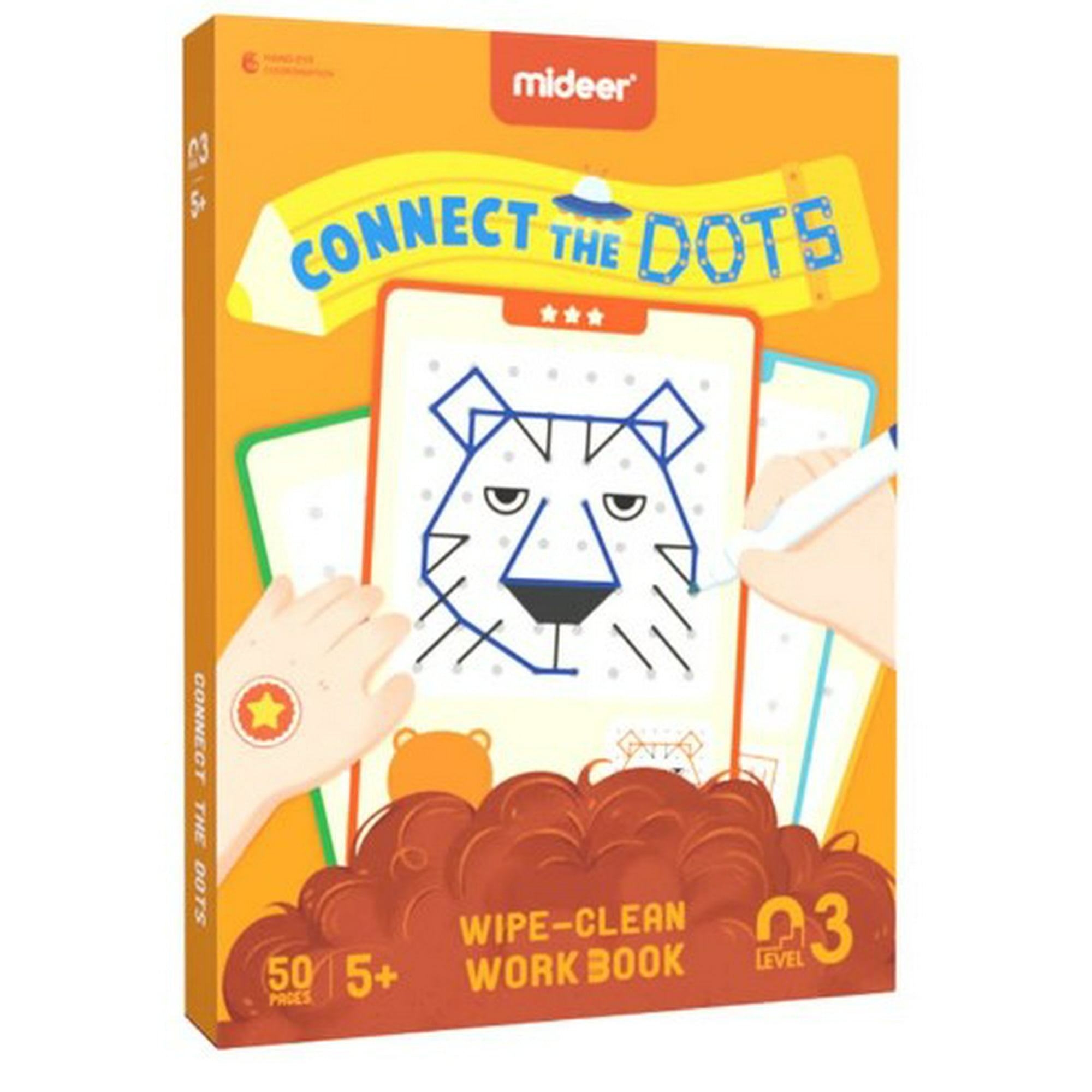 Juego Conecta Los Puntos Workbook Wipe-Clean Nivel 3