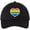 Black, variant on Rainbow Heart Embroidered Dad Hat LGBTQ+ Pride Fashion Gender Neutral Adjustable Baseball Cap (Maroon)