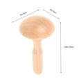 thumbnail image 2 of DEEPCRAFF Chocolate Color Darning Mushroom Tool Versatile Wooden Patching Accessory, 2 of 7