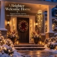 thumbnail image 5 of Crystal Cascade Christmas Hanging LED Light, Hanging LED Ice Ball Icicle Lights, Lighted Wall Accent for Living Room, Porch, Entryway and Holiday Display, 5 of 8