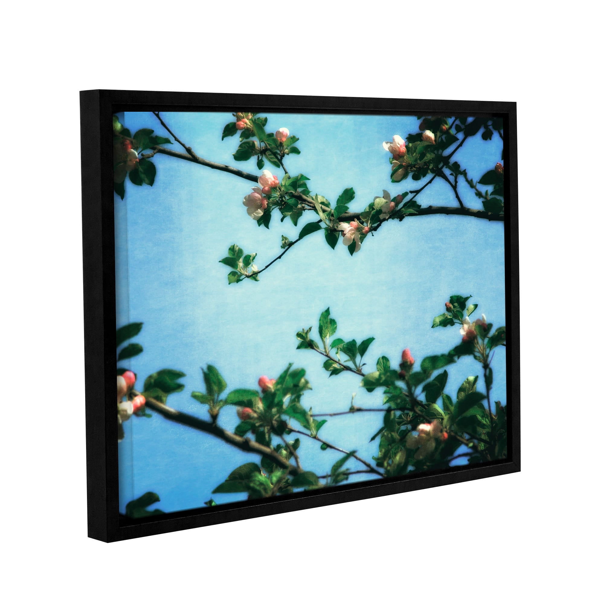 ArtWall Kevin Calkins "Spring Blossoms" Gallery-Wrapped Floater-Framed Canvas