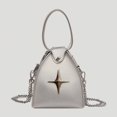 thumbnail image 3 of Mini bolsos tipo bandolera para mujer, bolsos de diseño de lujo, monedero, novedad de 2023, en PU con lentejuelas, cadena con remaches, decoración, bolso de hombro con asa superior, 3 of 5