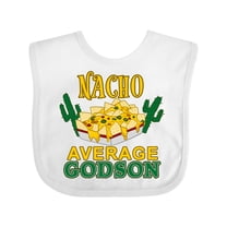 Inktastic Nacho Average Godson with Nachos and Cacti Boys or Girls Baby Bib