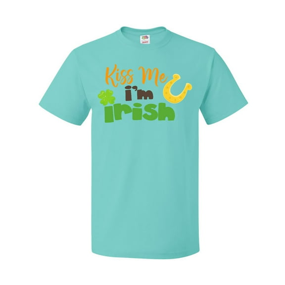 Inktastic Saint Patrick's Day, Kiss Me I'm Irish, Clovers T-Shirt