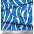 thumbnail image 3 of Soimoi Polyester Crepe Fabric Heart,Dot & Leaves Printed Fabric 1 Yard 52 Inch Wide, 3 of 3