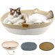 thumbnail image 1 of Cama para Mascotas Ovalada de Cuerda de Algodón Yaruiguang para Gatos y Perros Amarilla, 1 of 6