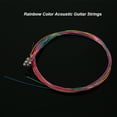 thumbnail image 3 of 6pcs/Set Rainbow Colors Colorful Acoustic Guitar Strings Musical Instruments Replacement Steel Chord Wire, 3 of 7