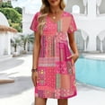 thumbnail image 4 of Summer Dresses for Women Hawaiian Boho Dresses Fashion Travel Cruise Outfits Beach Vacation Clothes Sundress Dress with Pockets, 4 of 6