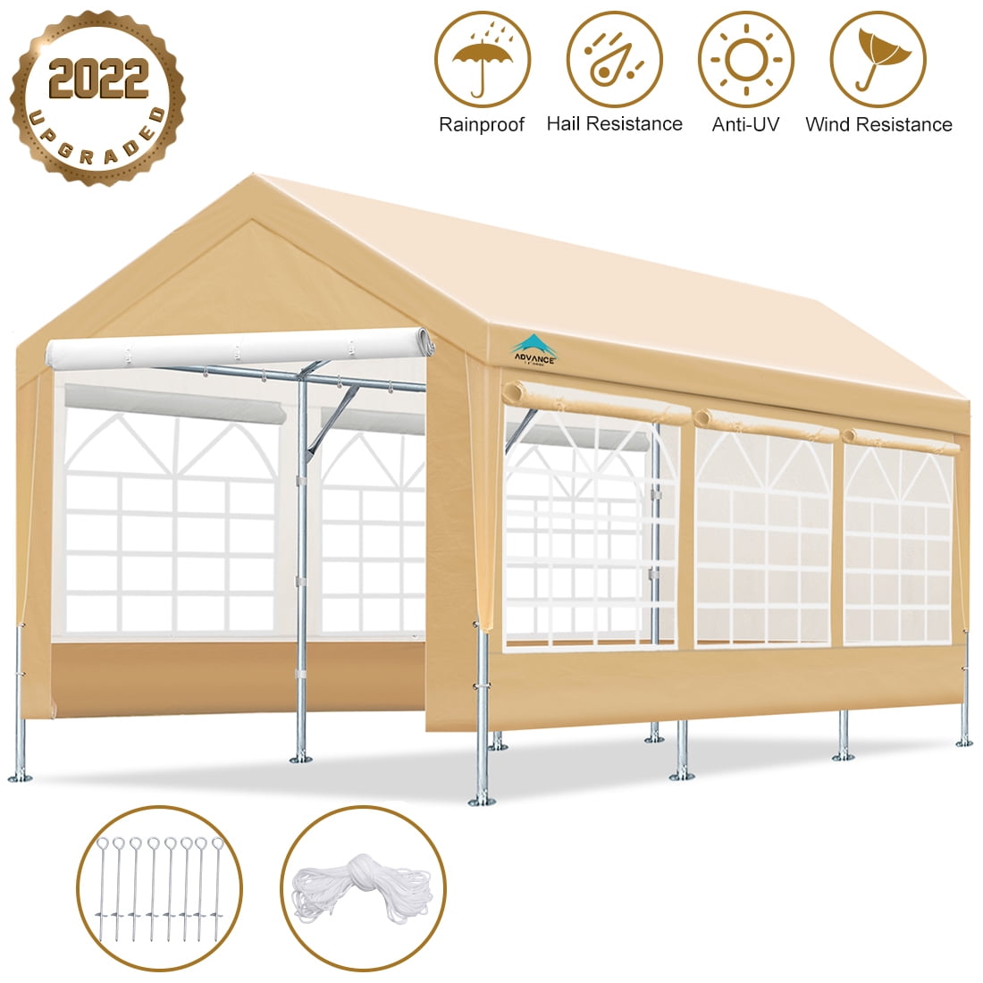 Caravan Canopy Sports 10'x20' Domain Carport Garage Sidewall/Enclosure Kit Tent 