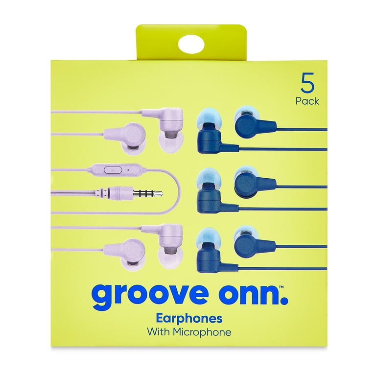 ONN. 5PK EARBUDS MUL