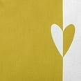thumbnail image 2 of 26" x 26" Simply Daisy Modern Heart Polyester Accent Pillow, Mustard Qty 1, 2 of 3