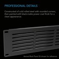 thumbnail image 5 of AC Infinity Rack Panel Accessory Vented 2U Space for 19" Rackmount, Heavy-Duty 3mm Gauge Steel, Black, 5 of 5