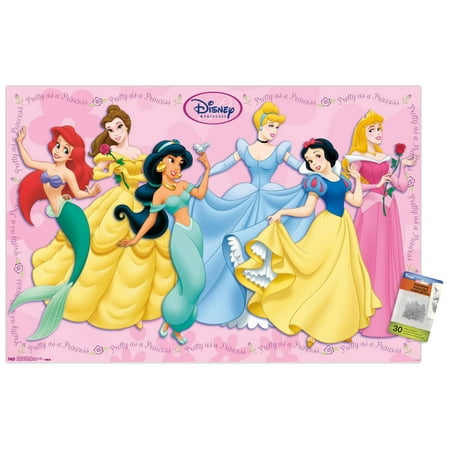 Disney Princess - Gowns Wall Poster with Push Pins, 22.375" x 34"