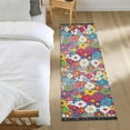 thumbnail image 3 of Yayeee Runner Rug for Bedroom 2'x6' Machine Washable Hallway Non Slip Mat, Whimsical Floral, 3 of 8