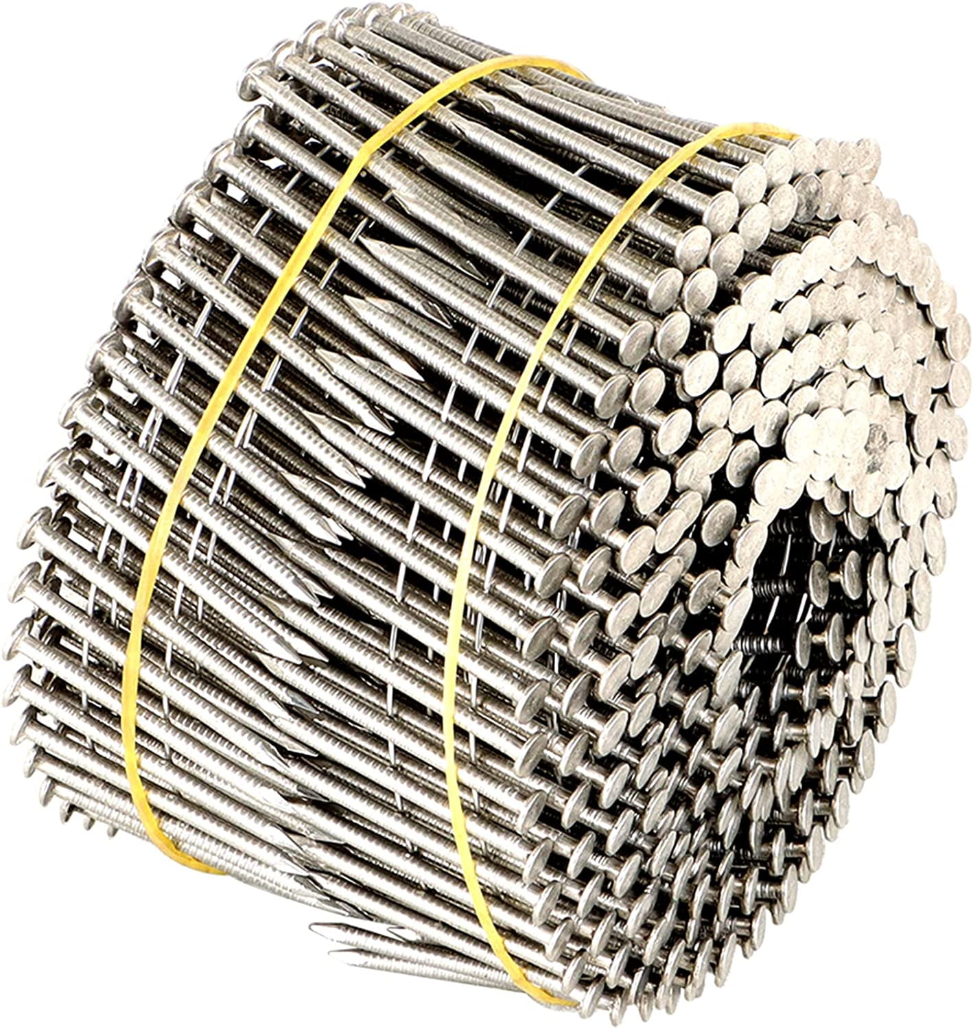 munirater 3600 Count 11/2Inch x .090Inch 15Degree Ring Shank Stainless Steel Siding Nails