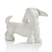 (Set of Two) Dachshund Party Animal Paint Your Own Pottery Ceramic Bisque, Ready To Paint, Craft Kit