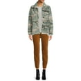thumbnail image 4 of Time and Tru Women's and Plus Faux Sherpa Button-Front Jacket, 4 of 5