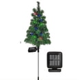 thumbnail image 6 of 4PCS Solar Christmas Decorations Trees Lights Outdoor Waterproof, Solar Yard Decorative, Solar Stake Lights Xmas Tree Garden Decor for Pathway Lawn Patio, 6 of 11