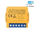 thumbnail image 1 of Lefu pour le Module de Commutation de Lumière Smart Variateur WiFi Tuya 1/2 Gang APP Commande Vocale, 1 of 9