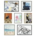 thumbnail image 4 of Kate and Laurel Sylvie Abstract Flower Love Framed Canvas Wall Art by Nikki Chu, 30x30 Gold, Modern Colorful Abstract Floral Art for Wall, 4 of 6