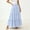 *Light Blue, variant on Women's Elastic High Waist Tiered Flowy Maxi Skirt,Casual A Line Long Swing Skirt Pink,Women's Plus XXL